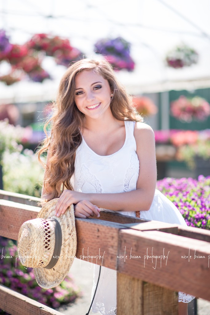 nicole briann photography oregon senior photographer Ilima // Johnson Brothers Greenhouses Coburg Oregon